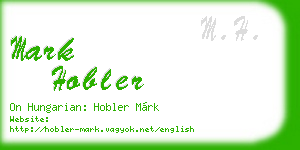 mark hobler business card